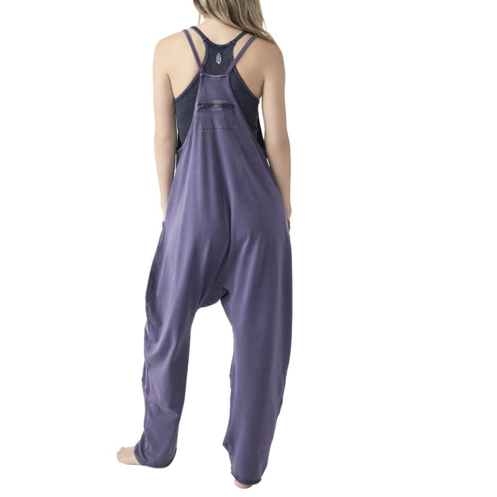 Free People Hot Shot Indigo Purple Jumpsuit Onesis - Picture 2 of 12